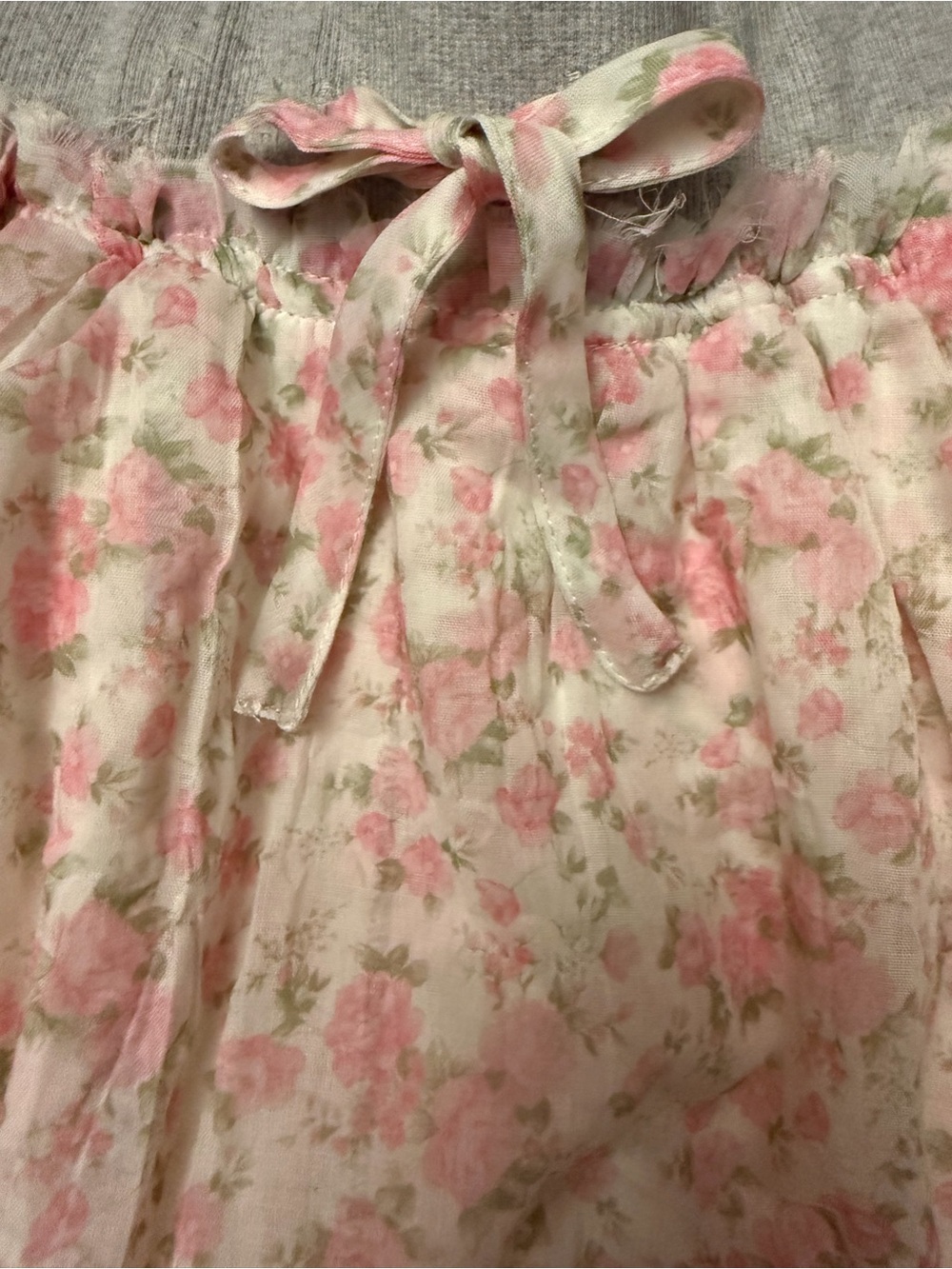 Floral Pink Ruffle Mini Skort - Picture 4 of 8